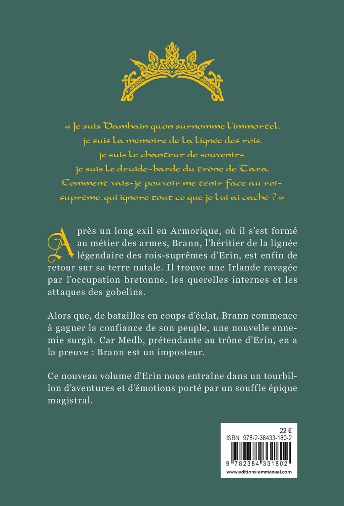 Le Royaume Perdu d'Erin - Tome 2 - L'Imposteur